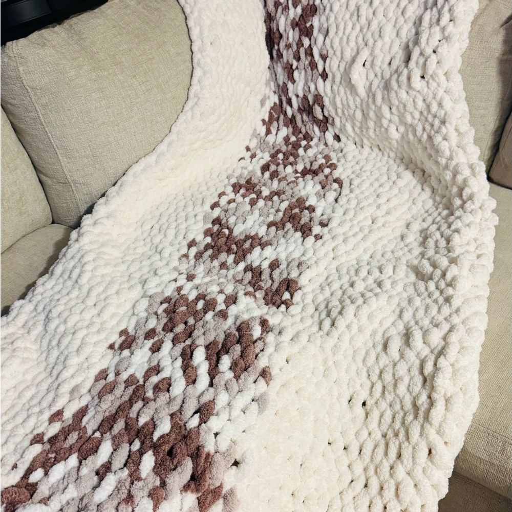 Chunky fall blanket